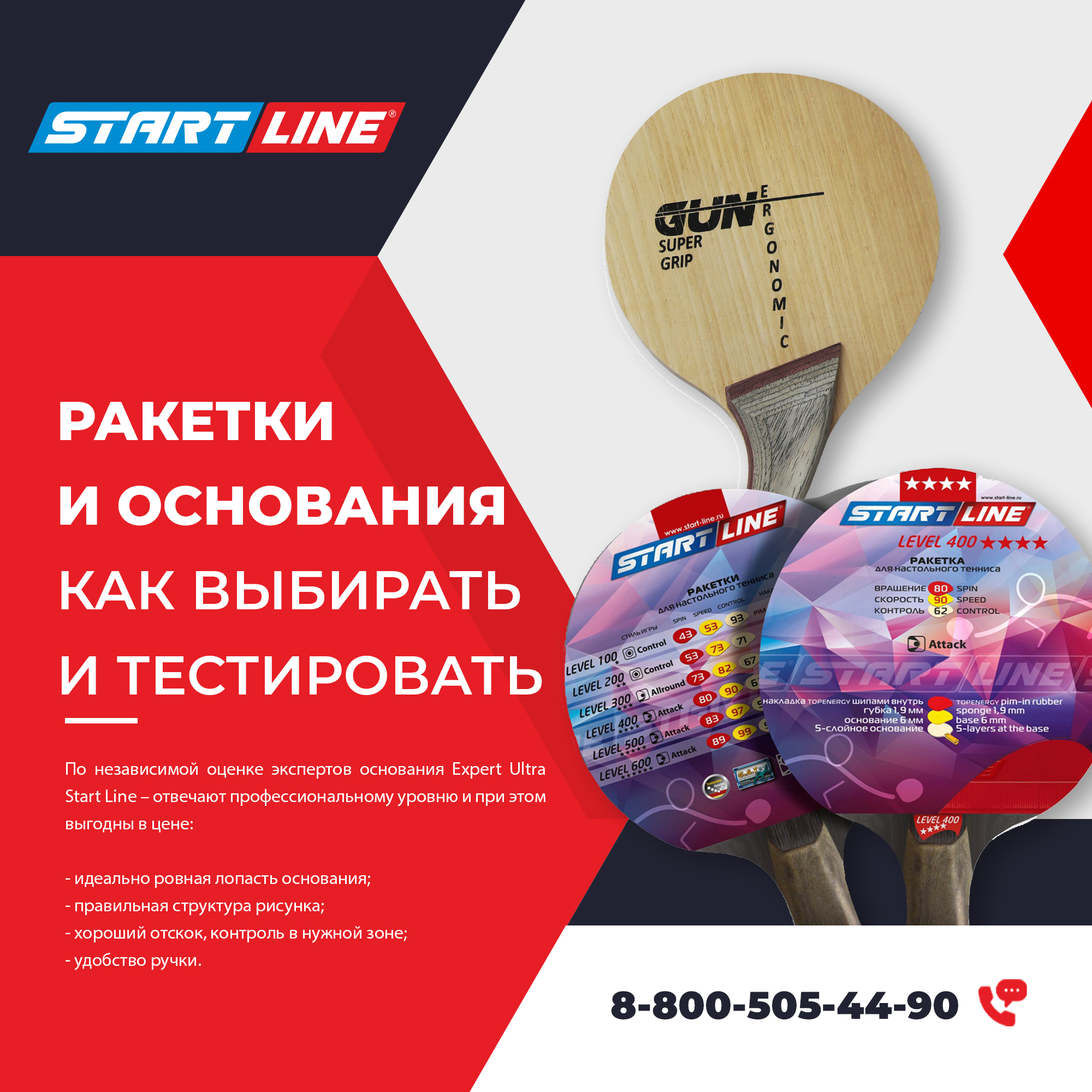 Как выбирать и тестировать ракетки (основания) для настольного тенниса