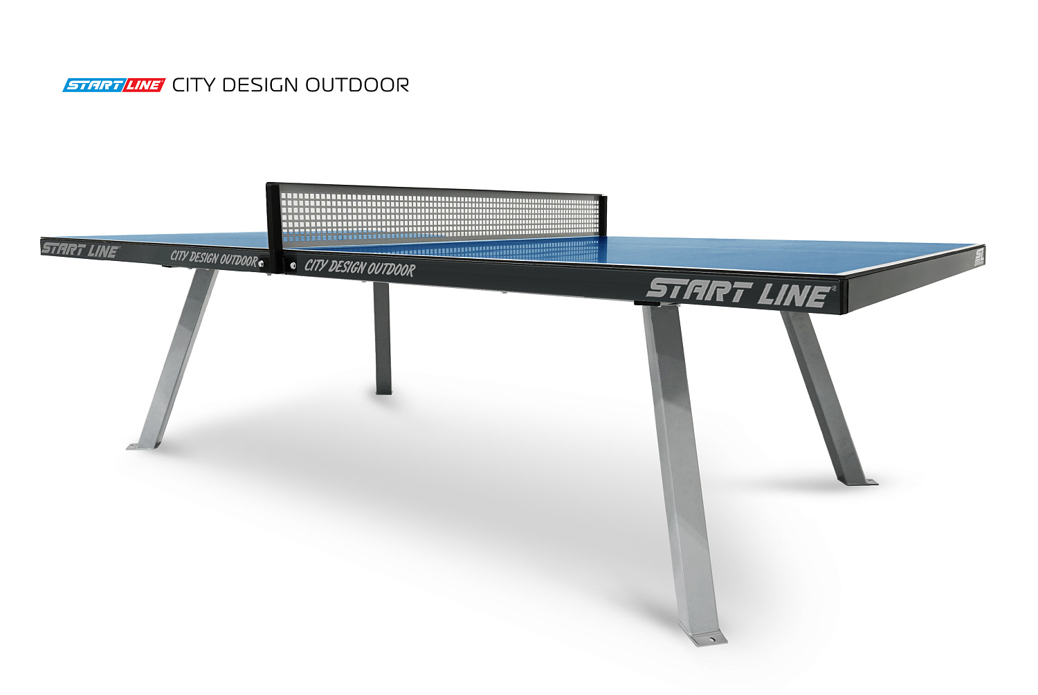Новый теннисный стол City Design Всепогодный. Современный дизайн антивандальной модели