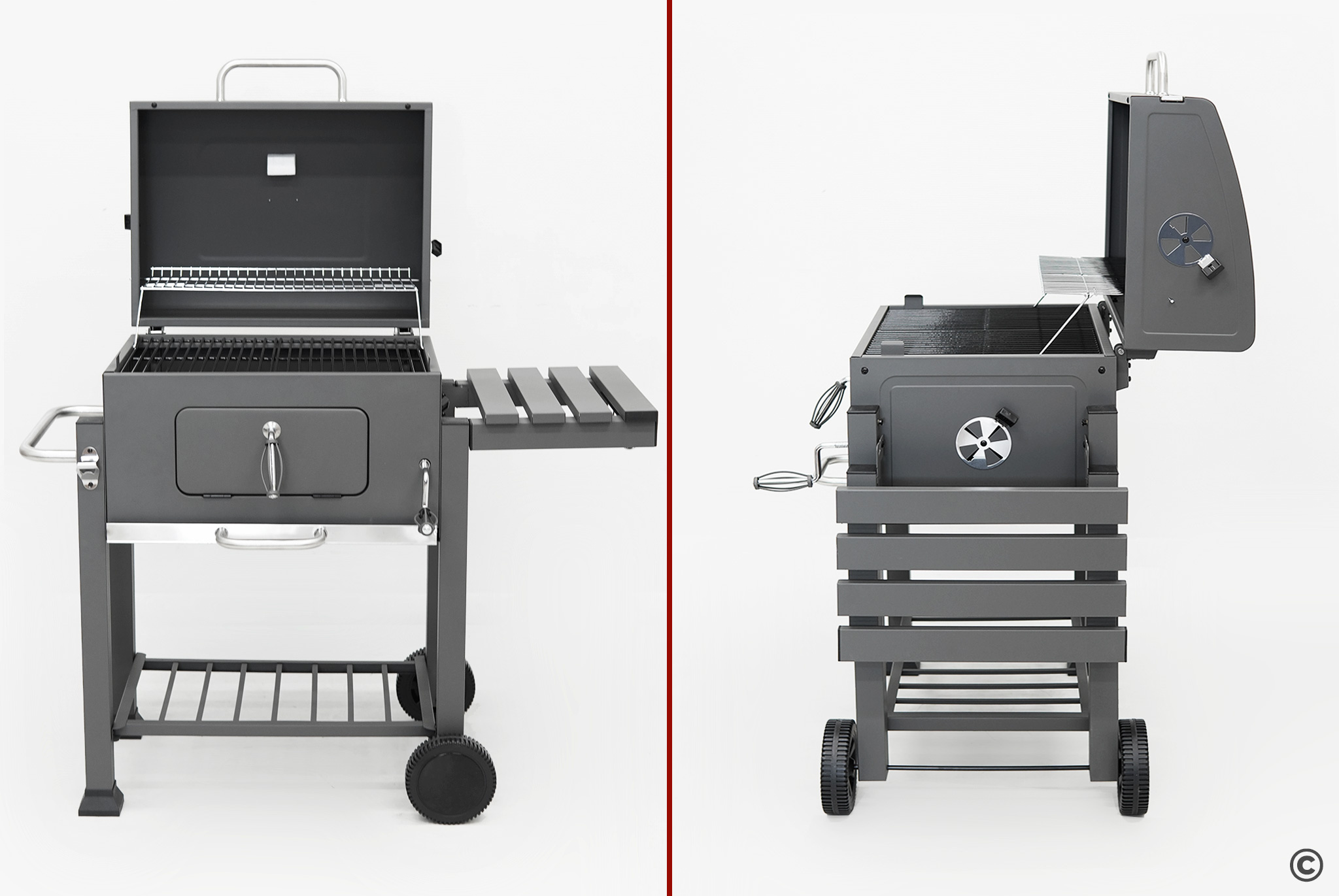 Прямоугольный угольный гриль LOCKER Фото №15