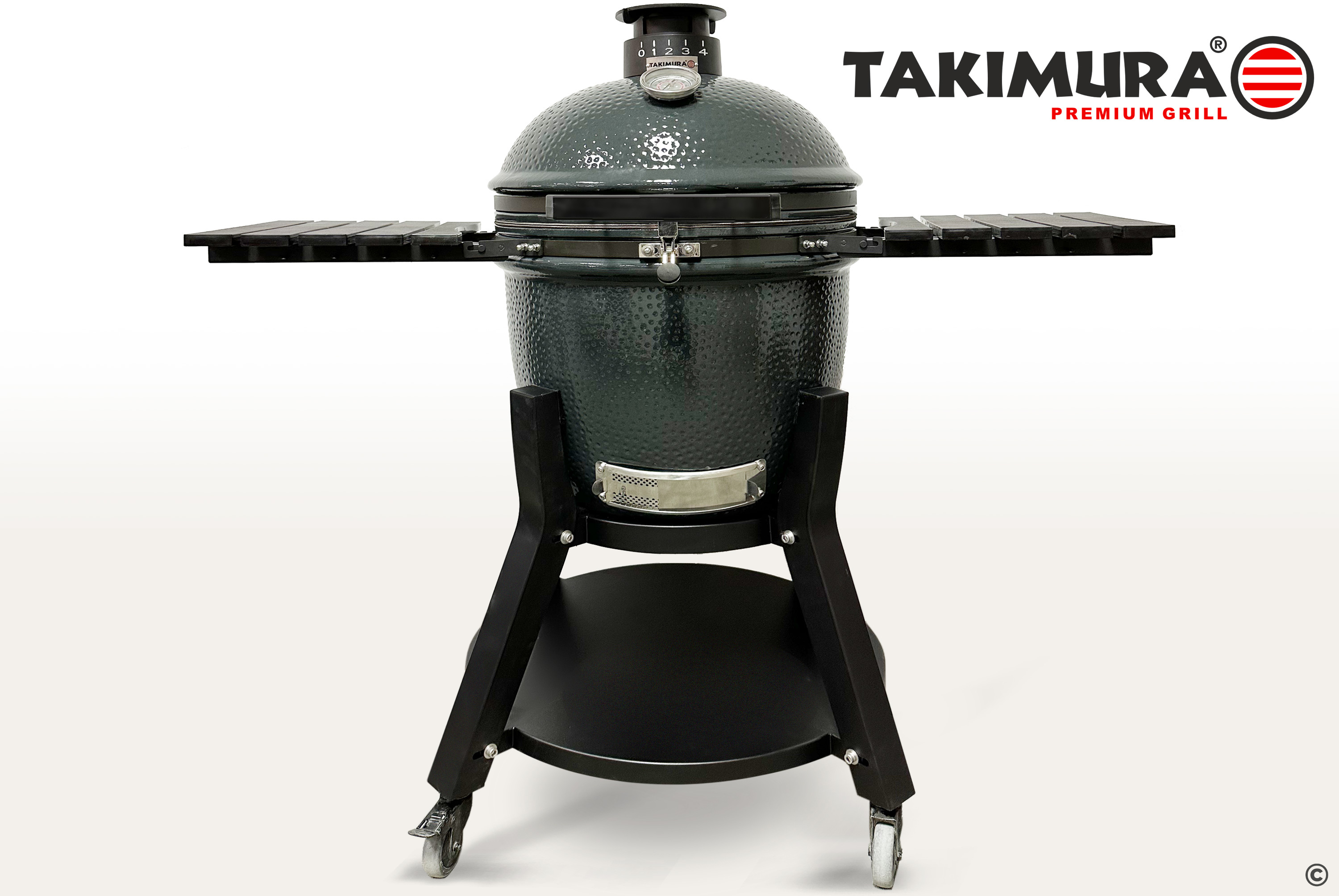 Керамический гриль Takimura 22 дюйма (графит) Фото №1