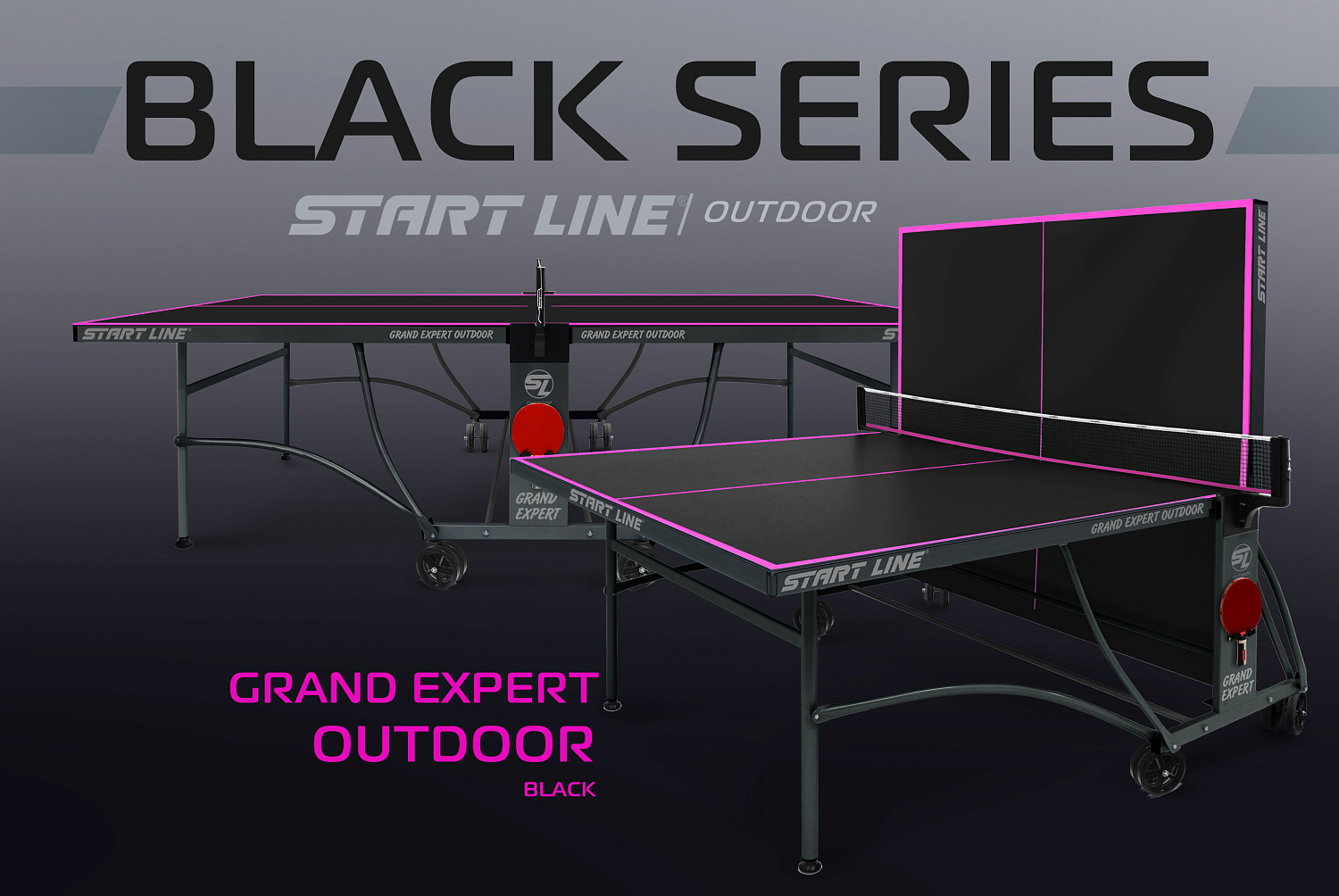 Start Line расширяет линейку теннисных столов серии Black всепогодными моделями!