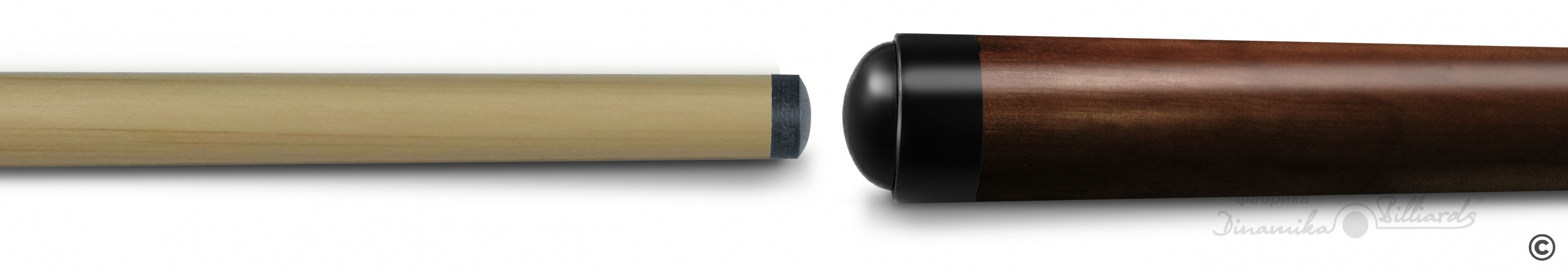 1-6-Пул Кий "Звездочка" 1 РС, турняк-граб,цвет эбен Фото №2