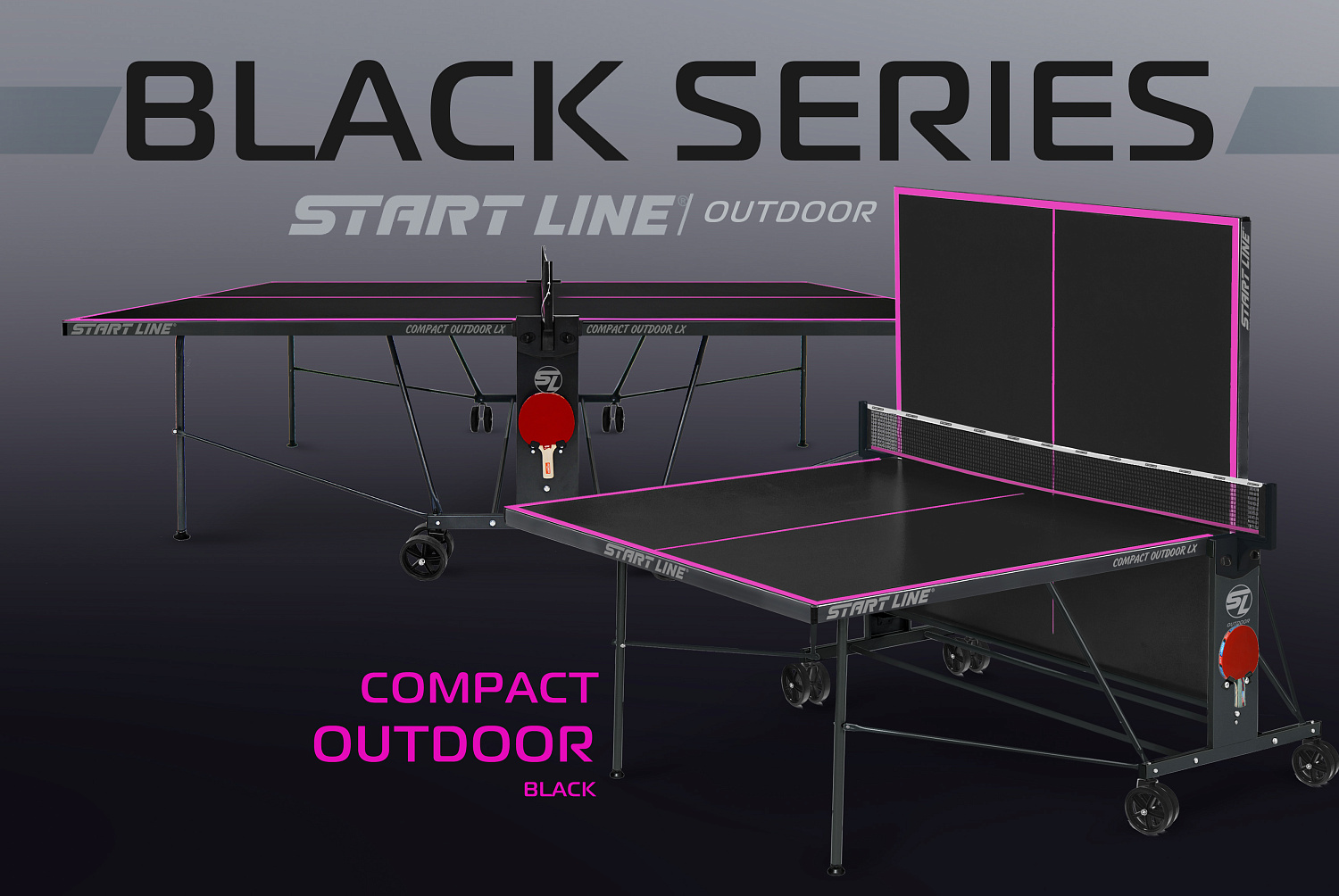 Start Line расширяет линейку теннисных столов серии Black всепогодными моделями!