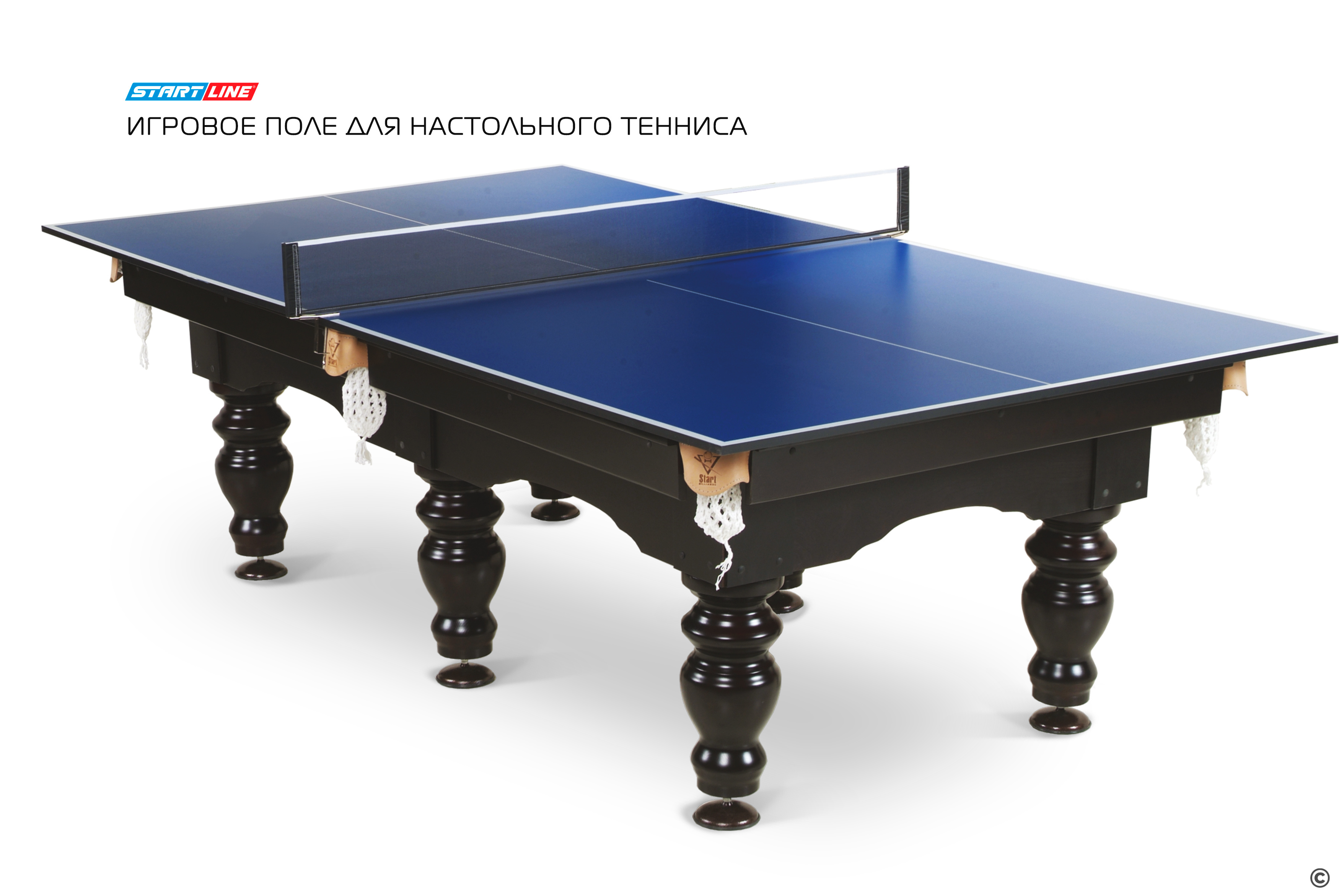 Игровое поле для настольного тенниса для бильярдного стола blue Фото №1