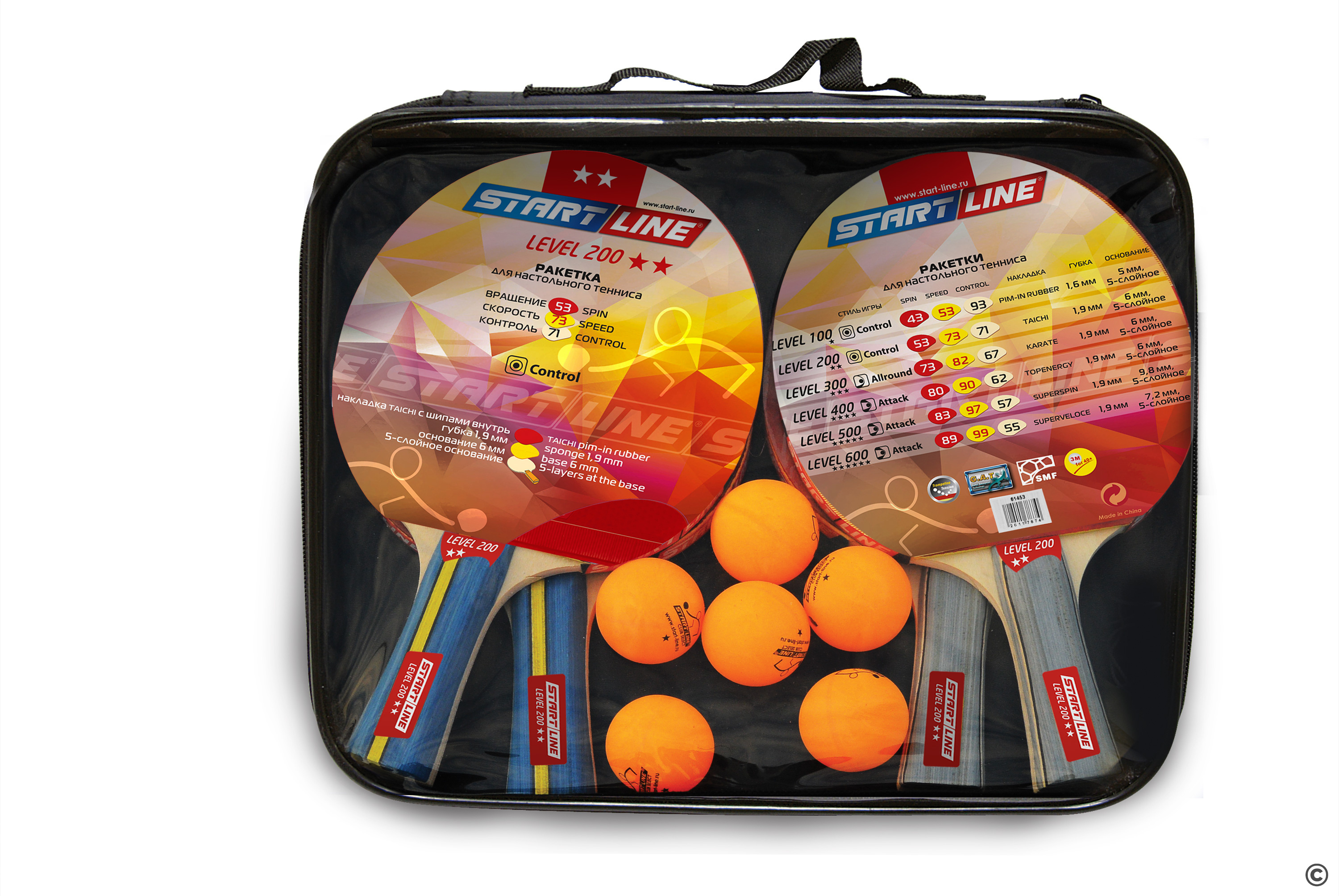 Набор 4 р-ки Level 200, 6 мячей Club Select 61-453-1 Фото №1