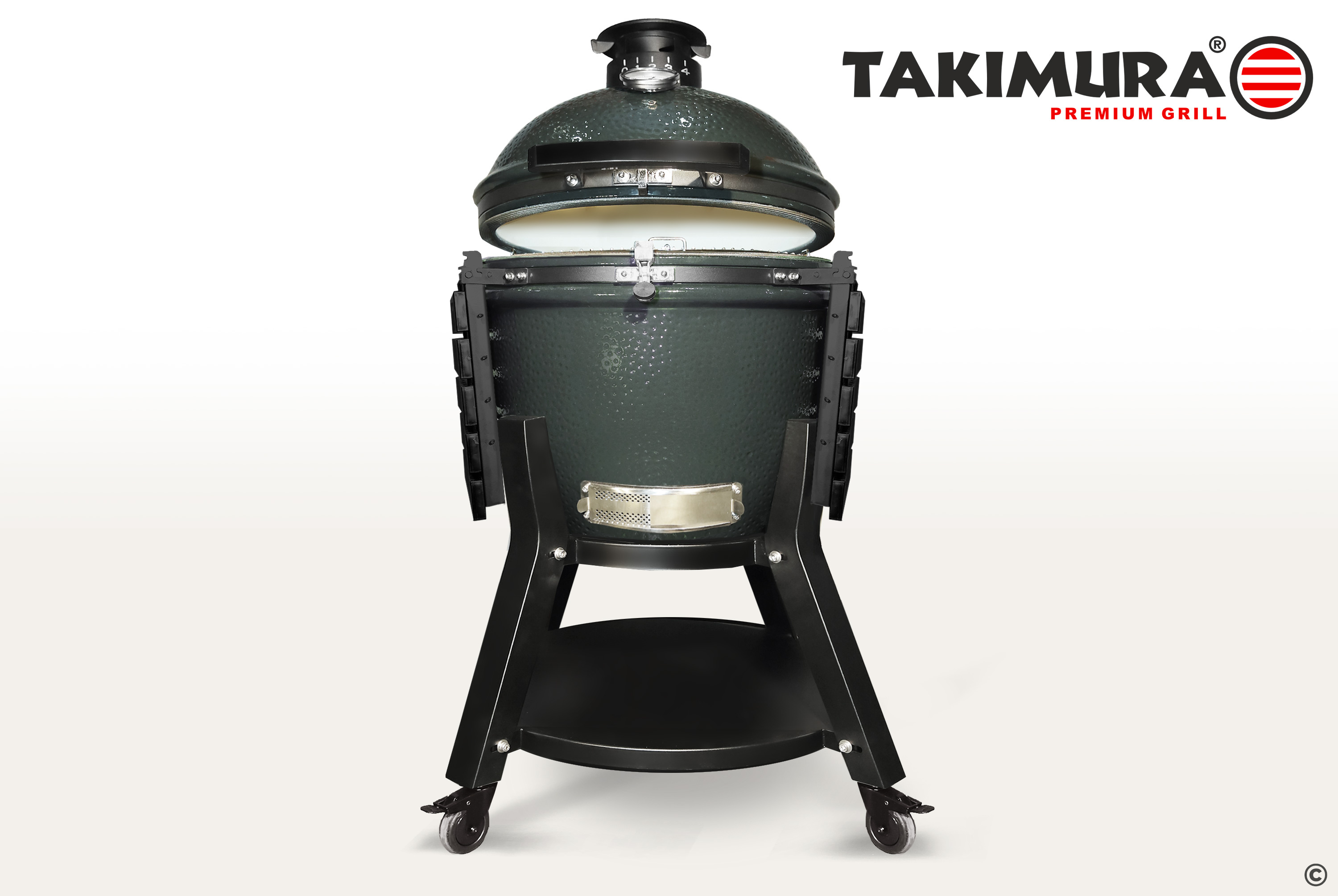 Керамический гриль Takimura 22 дюйма (графит) Фото №5