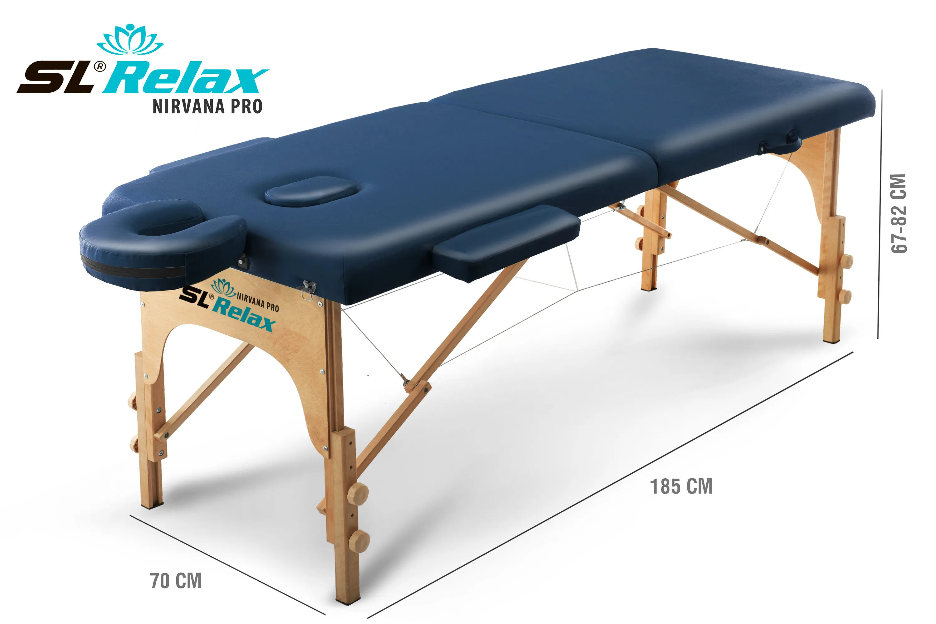 Массажный стол Relax Nirvana Pro синяя кожа — купить у производителя –  производитель Start Line