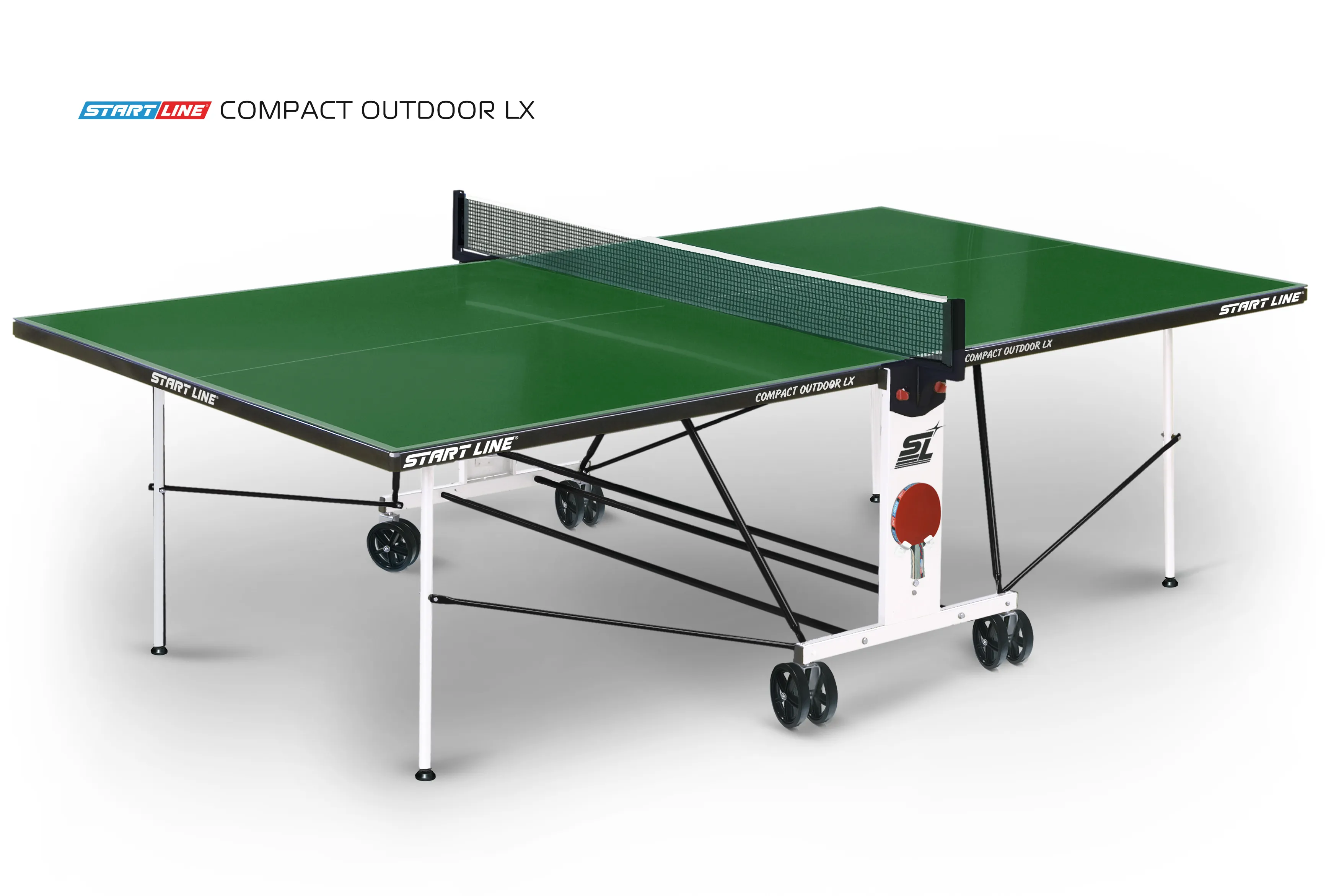 Стол теннисный Compact-2 LX Всепогодный Зелёный — купить у ...